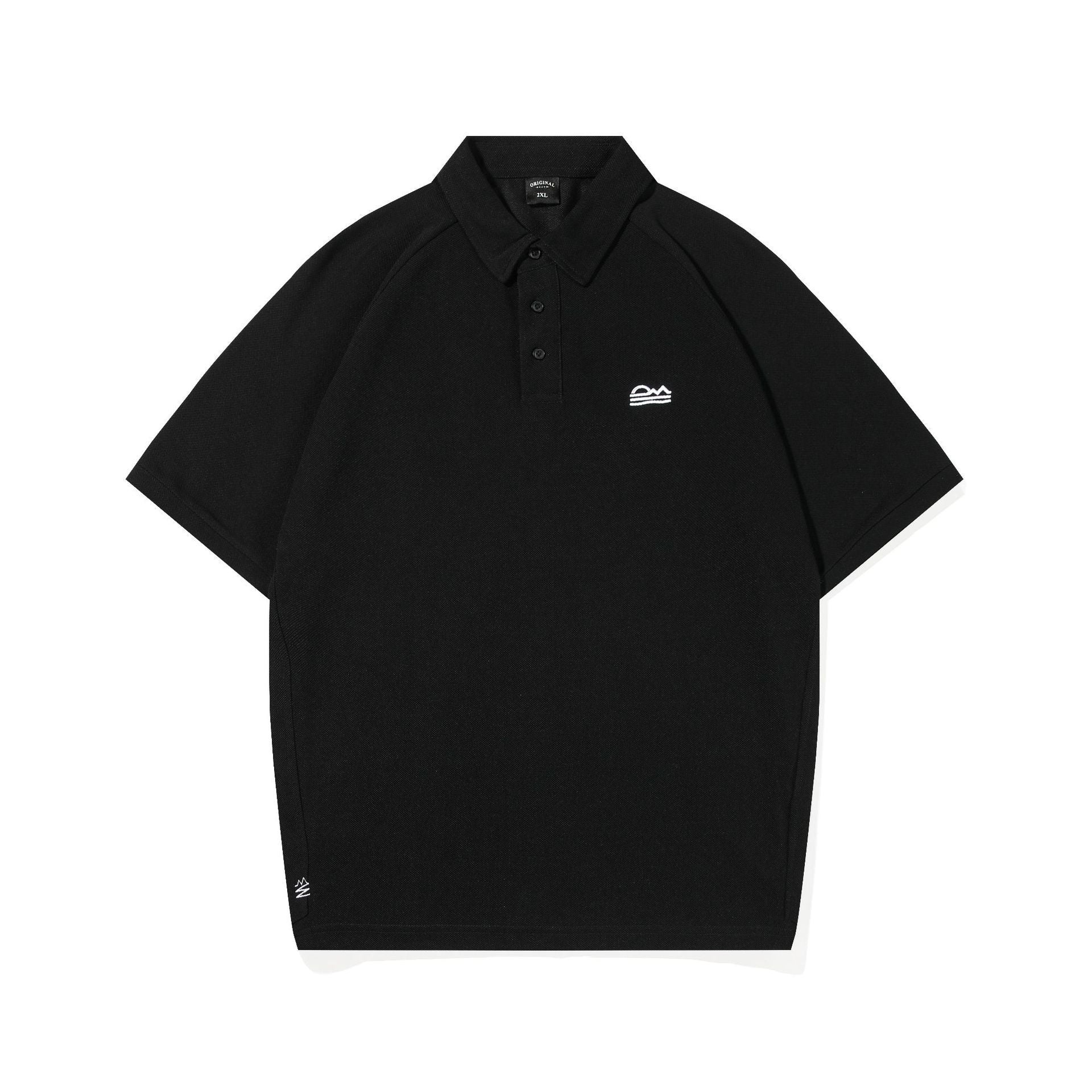 American Stitching Deconstruction Design Polo Shirt Short Sleeve Men