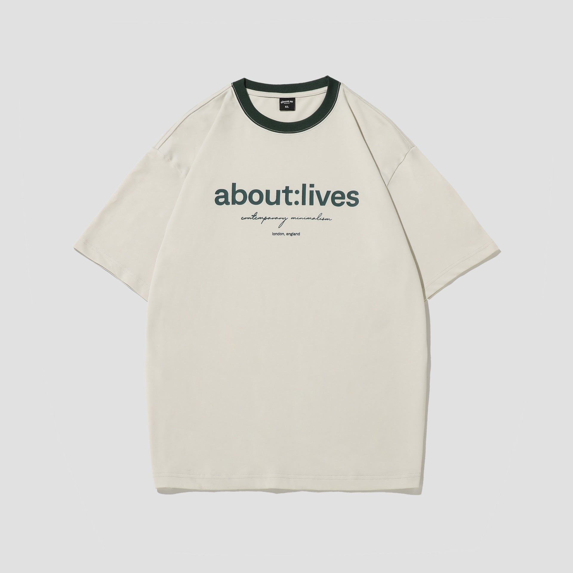 Simple Multicolor Printing Round Neck Short Sleeve T-shirt For Men